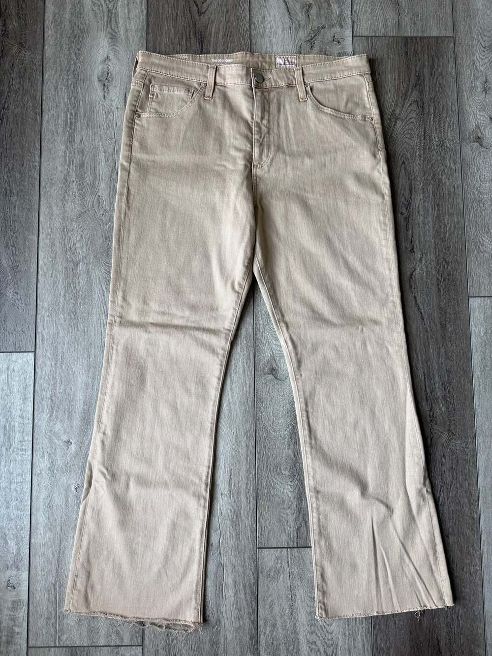 AG Adriano Goldschmied The Jodi Crop High-Rise Slim Flare Crop Jeans Size 31R